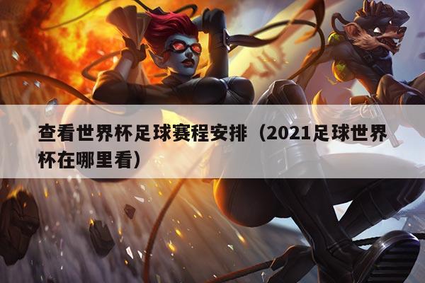 查看世界杯足球赛程安排（2021足球世界杯在哪里看）