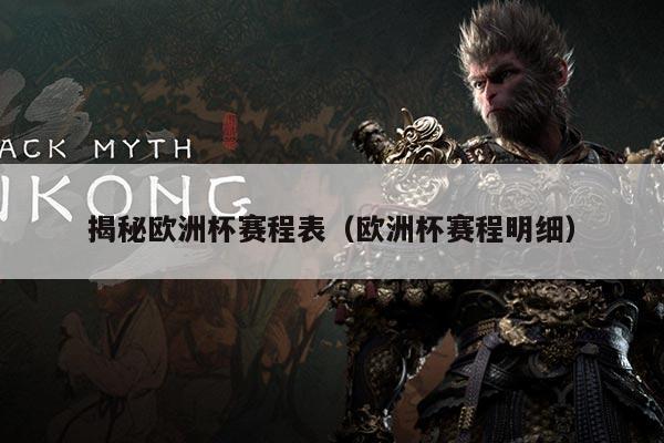 揭秘欧洲杯赛程表(欧洲杯赛程明细)