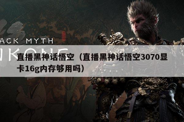 直播黑神话悟空(直播黑神话悟空3070显卡16g内存够用吗)