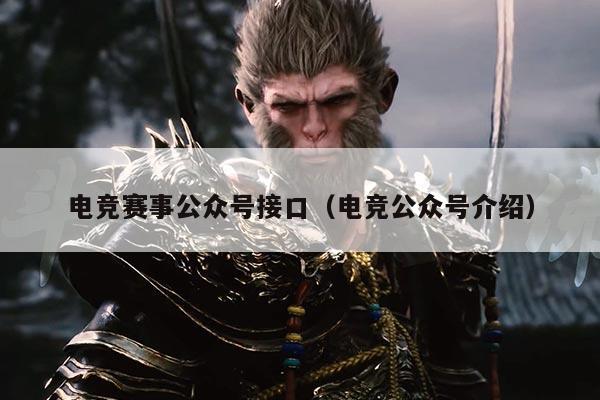 电竞赛事公众号接口(电竞公众号介绍)