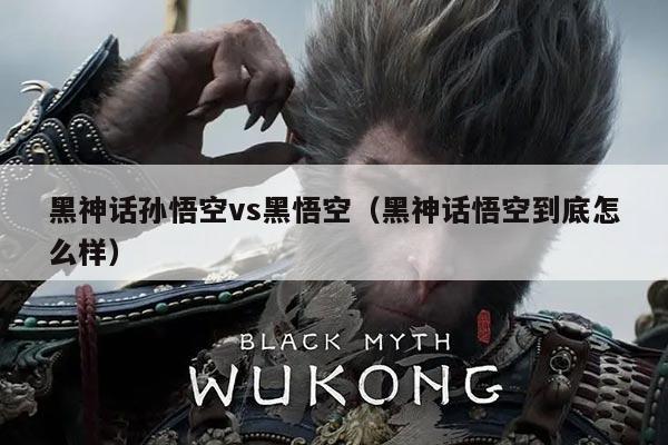 黑神话孙悟空vs黑悟空(黑神话悟空到底怎么样)