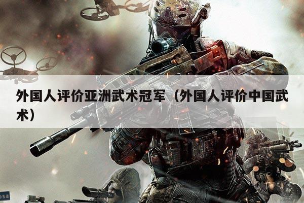 外国人评价亚洲武术冠军(外国人评价中国武术)