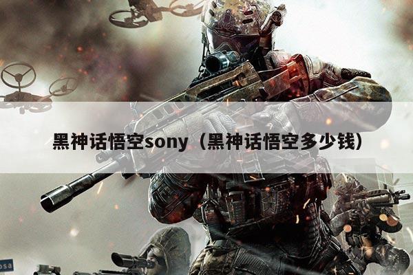 黑神话悟空sony(黑神话悟空多少钱)