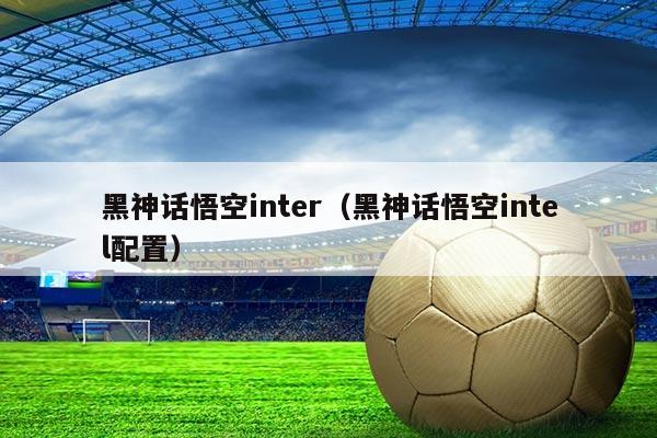 黑神话悟空inter(黑神话悟空intel配置)